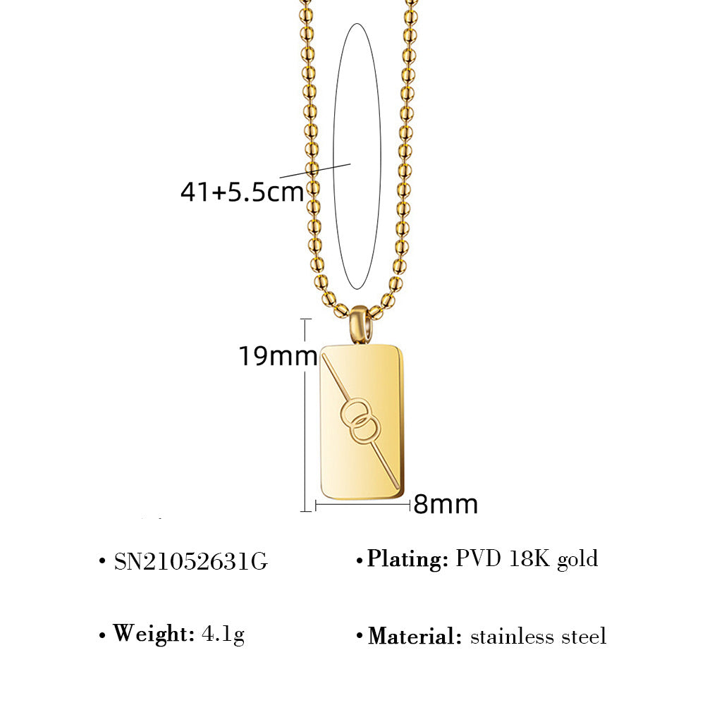 INS Style Modern Design Stainless Steel Necklace