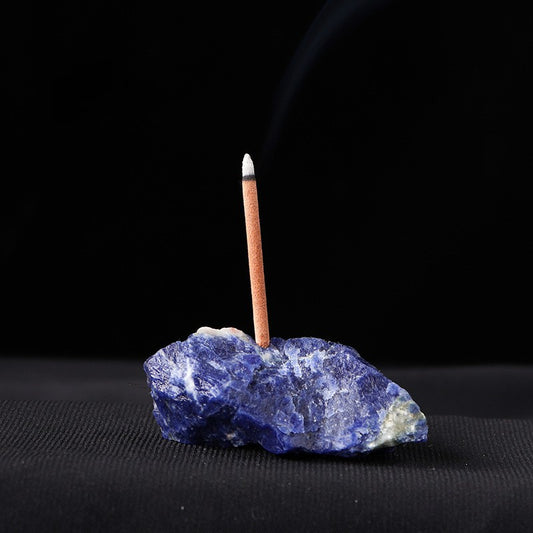 Natural Crystal Raw Stone Incense Holder