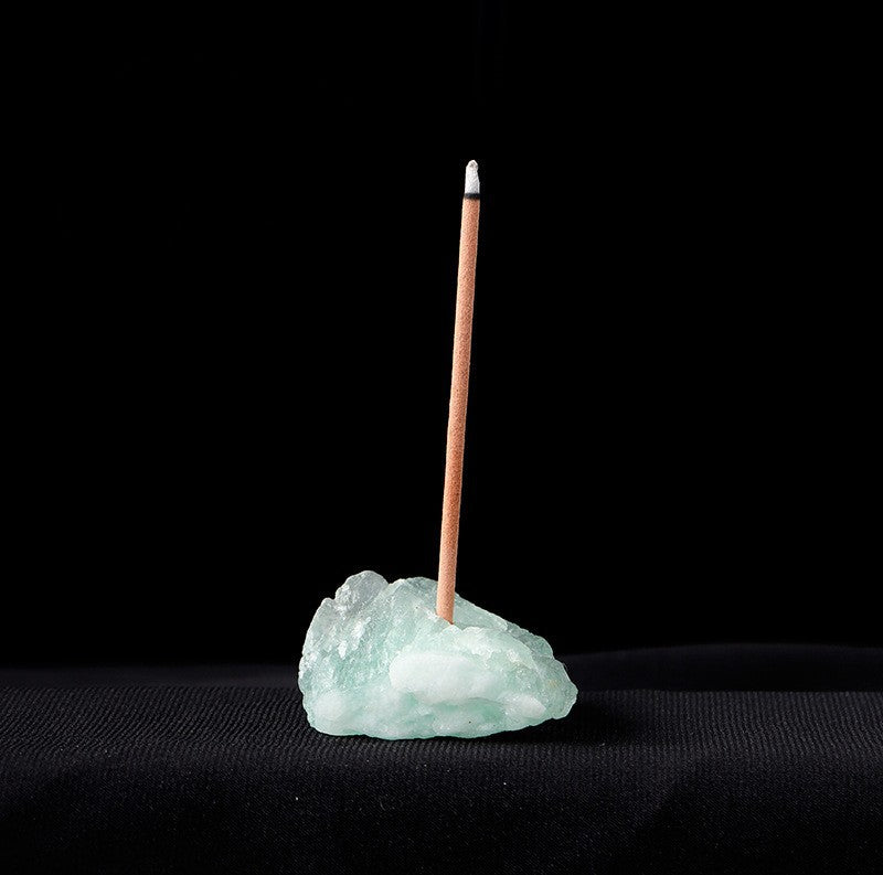 Natural Crystal Raw Stone Incense Holder