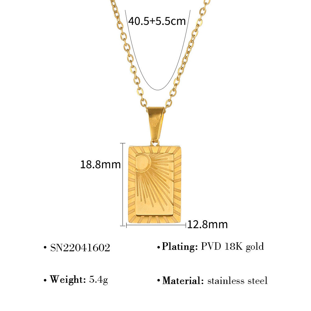 INS Style Modern Design Stainless Steel Necklace