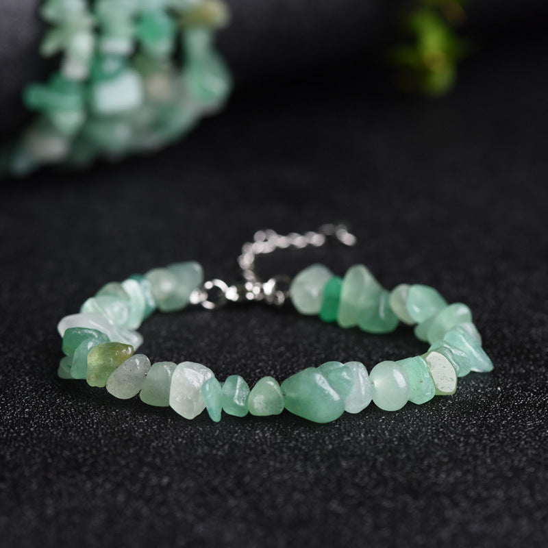 Natural Crystal Chip Bracelet