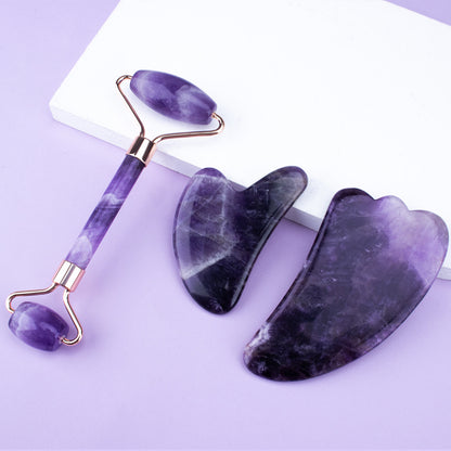 Amethyst Jade Facial Beauty Device Set