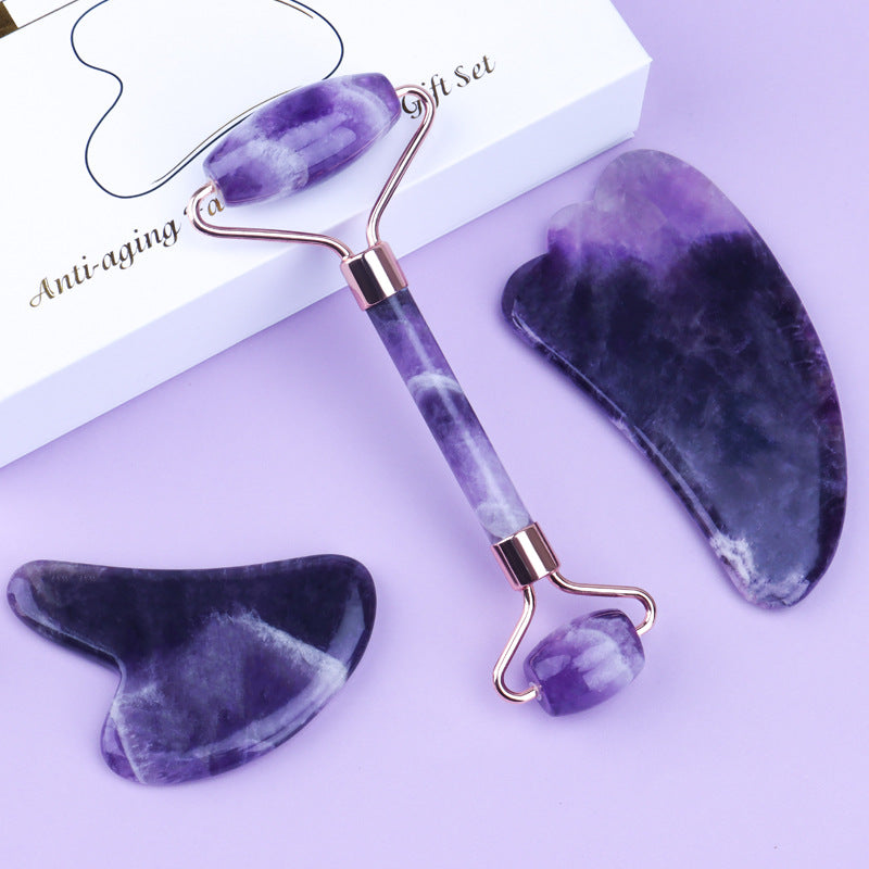 Amethyst Jade Facial Beauty Device Set