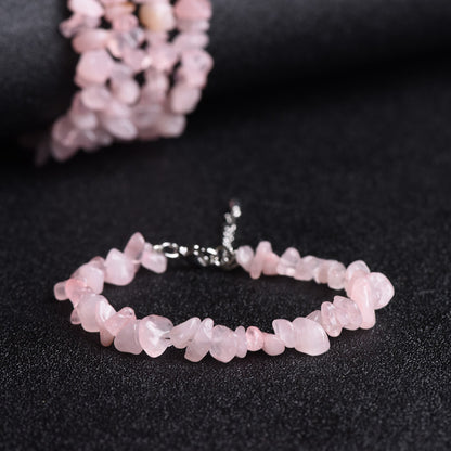 Natural Crystal Chip Bracelet