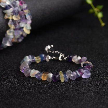 Natural Crystal Chip Bracelet