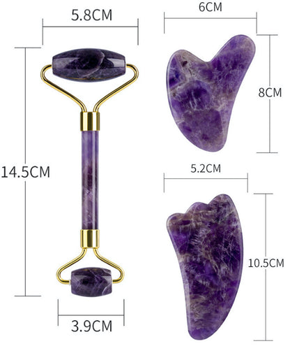 Amethyst Jade Facial Beauty Device Set