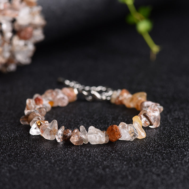 Natural Crystal Chip Bracelet